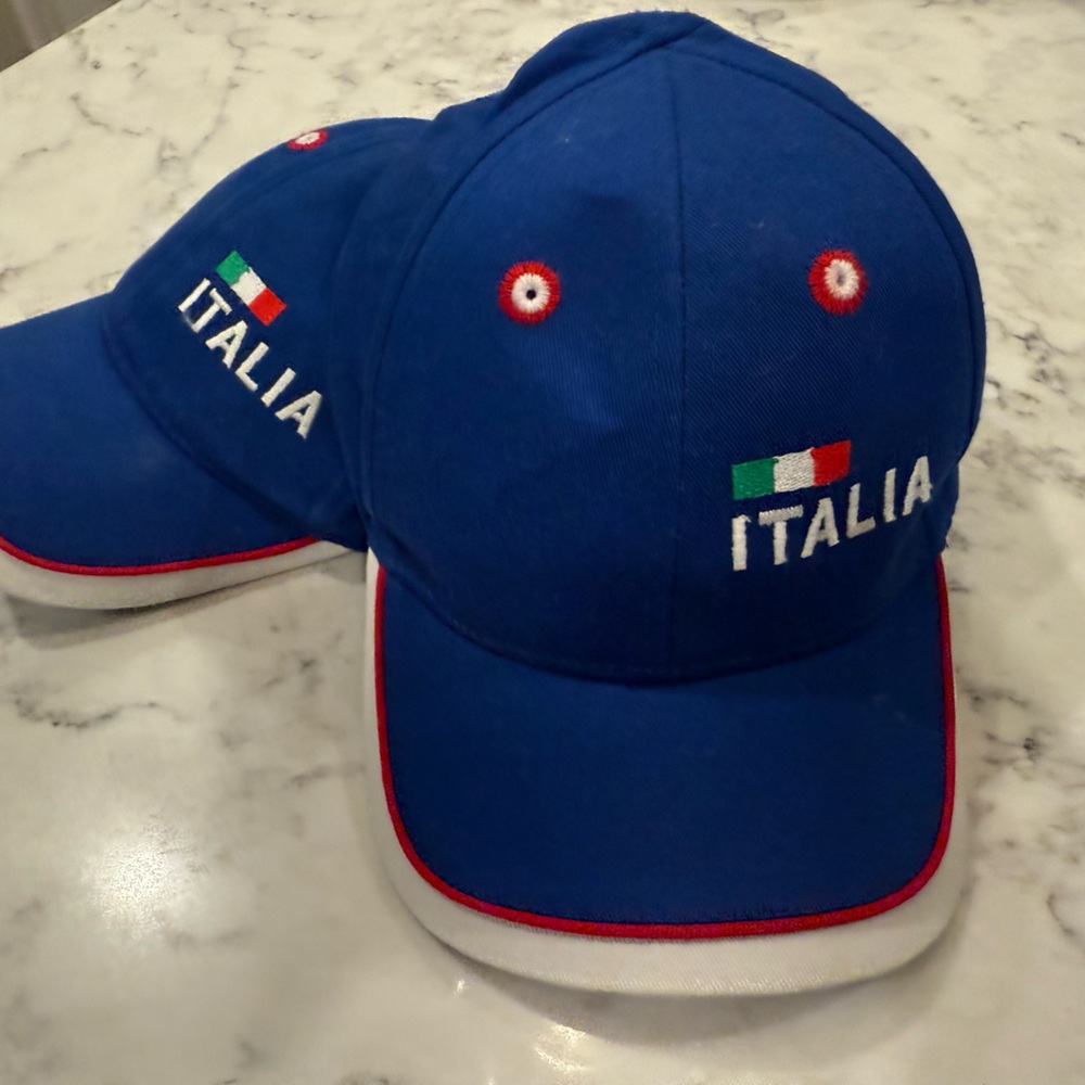 Italia Kids embroidered cap - Blue